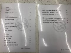 菜单-Onirii Coffee(长乐路店)