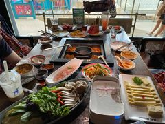 自助取餐区-老牌坊云南鱼豆花火锅(哈西万达店)
