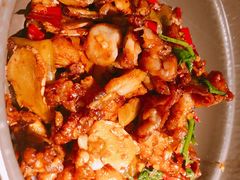 嫩仔姜炒牛蛙-吃饭皇帝大土家民族菜(正大广场店)
