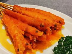 咸蛋黄串虾-金哥私房菜馆(张府园总店)