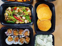 -东来菜馆•手抓海鲜家常菜•海鲜锅贴(鸽子窝店)
