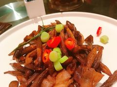 鸡枞菌小炒肉-羡餐厅·杭帮菜·淳菜(千岛湖自由洲际殿店)