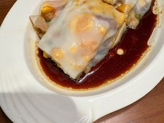 爽滑鲜虾拼栗米叉烧肠粉-香港池仔记肠粉王(博多新记襄阳南路店)