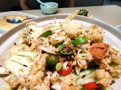 干锅有机菜花-吕氏疙瘩汤·海鲜新鲁菜(凯德mall新都心店)