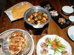 -东来菜馆•手抓海鲜家常菜•海鲜锅贴(鸽子窝店)