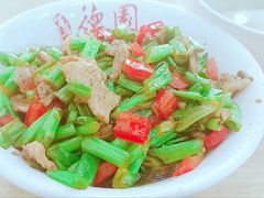 空心菜梗炒肉盖码饭-百年德园(侯家塘店)
