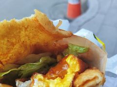 -小红车炸蛋葱油饼