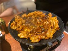 铁板章鱼五花肉-春熙台韩国料理·章鱼肥牛(西丽店)