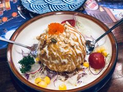 炸温泉蛋土豆泥沙律-仙隐小鹿中華の日料(正弘城店)