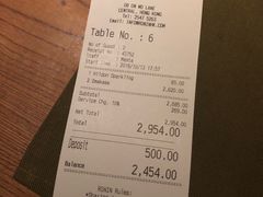 账单-RONIN Snack Bar