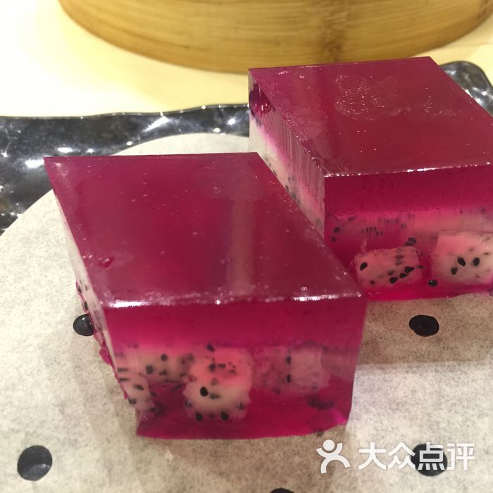 顺景花园酒店·点心阁 水晶火龙果冻糕 必须吃饱吃好