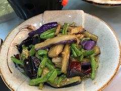 茄子烧豇豆-印象老灶台三下锅·湘西本土原味菜(黄龙洞店)