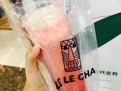 奶酪红草莓-LELECHA乐乐茶(上海五角场万达广场店)