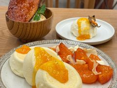 柿子苹果布里奶酪舒芙蕾松饼（新）-oh! by FINE cafe&canteen
