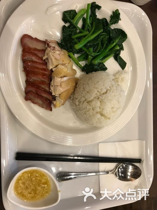 陆点烧味茶餐厅(捷登都会店)叉烧白切鸡双拼饭图片 第1张