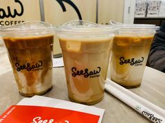 桃胶拿铁-Seesaw Coffee(上海国金中心店)