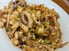 茄子拌八带-晚归月亮湾私家菜(临邑路店)