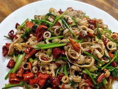炒扇贝边-禄源饭店