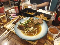 -劳动公园新疆人烤腰子