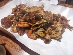 -东来菜馆•手抓海鲜家常菜•海鲜锅贴(鸽子窝店)