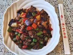 茄子肉丁小公鸡双拼拌面-文三里屯面馆(三里屯店)