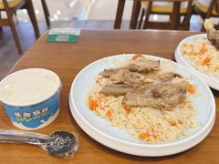 中份羊排手抓饭+酸奶-古楼兰新疆抓饭(龙湖河西天街店)