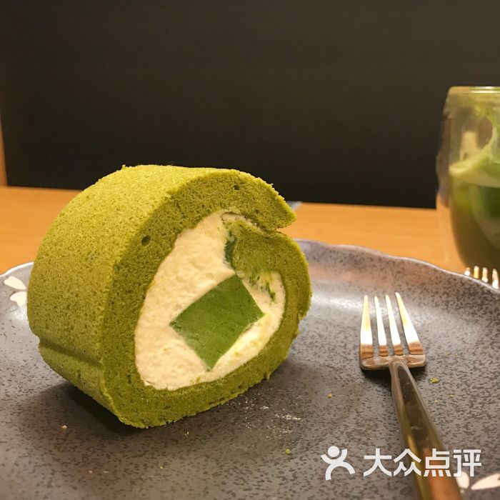 抹茶奶冻浮云卷