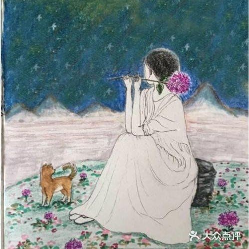 一人一狗🐶遥望着星空⭐