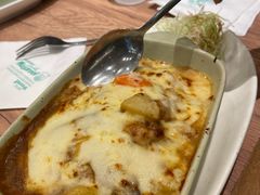 菌菇粒黑椒牛肉酱芝士烤饭-玛格萝妮比萨屋(四平店)