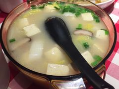 鸡汤小白菜煮榆林豆腐-西贝(金桥店)