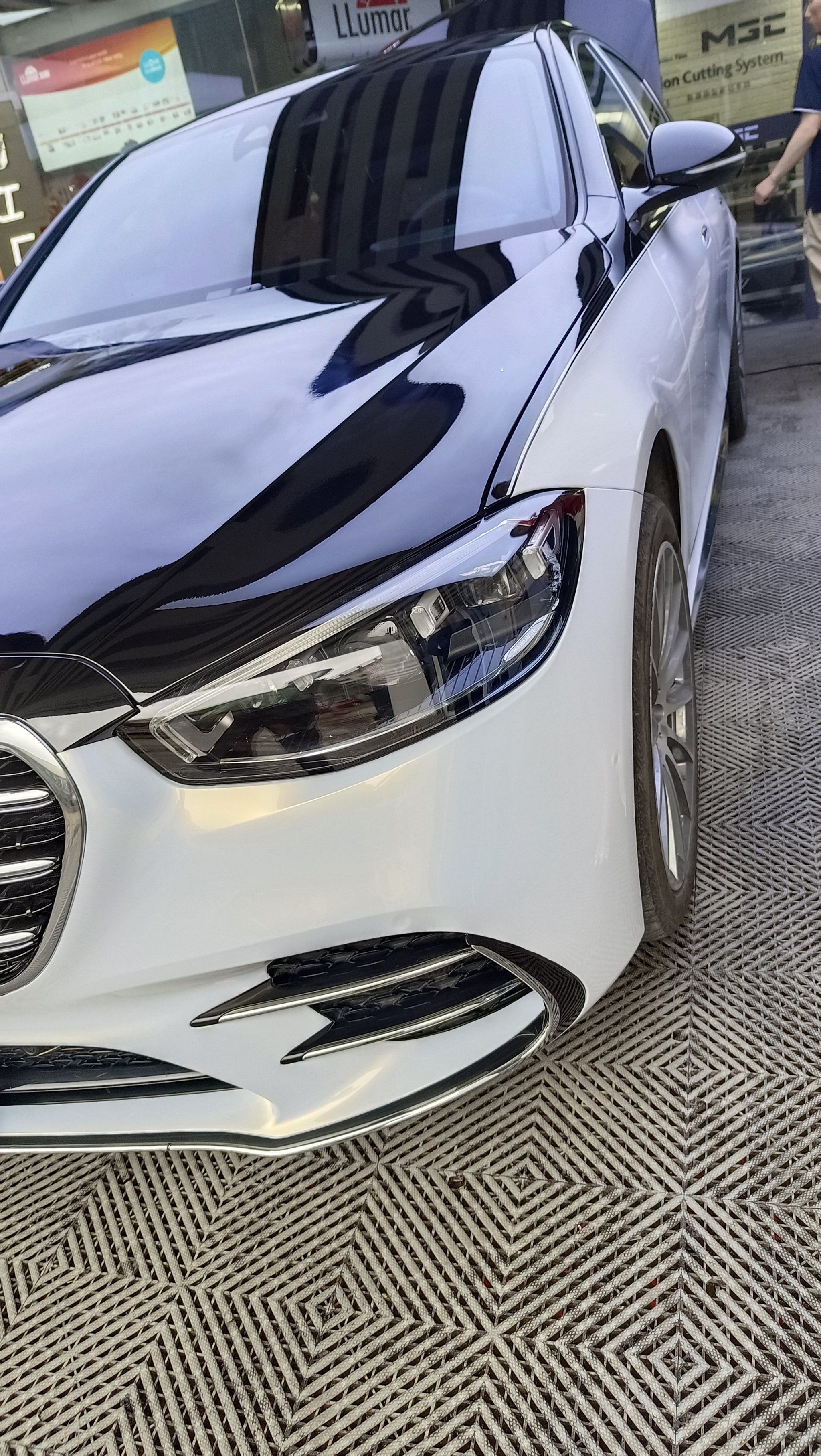 奔驰s双拼彩色车衣