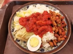 糖醋里脊辣子鸡丁双拼套餐-华中科技大学东教工食堂