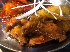 辣子鸡拼酱油鸡-MI WU FACTORY米屋美食工厂餐厅(绿地店)
