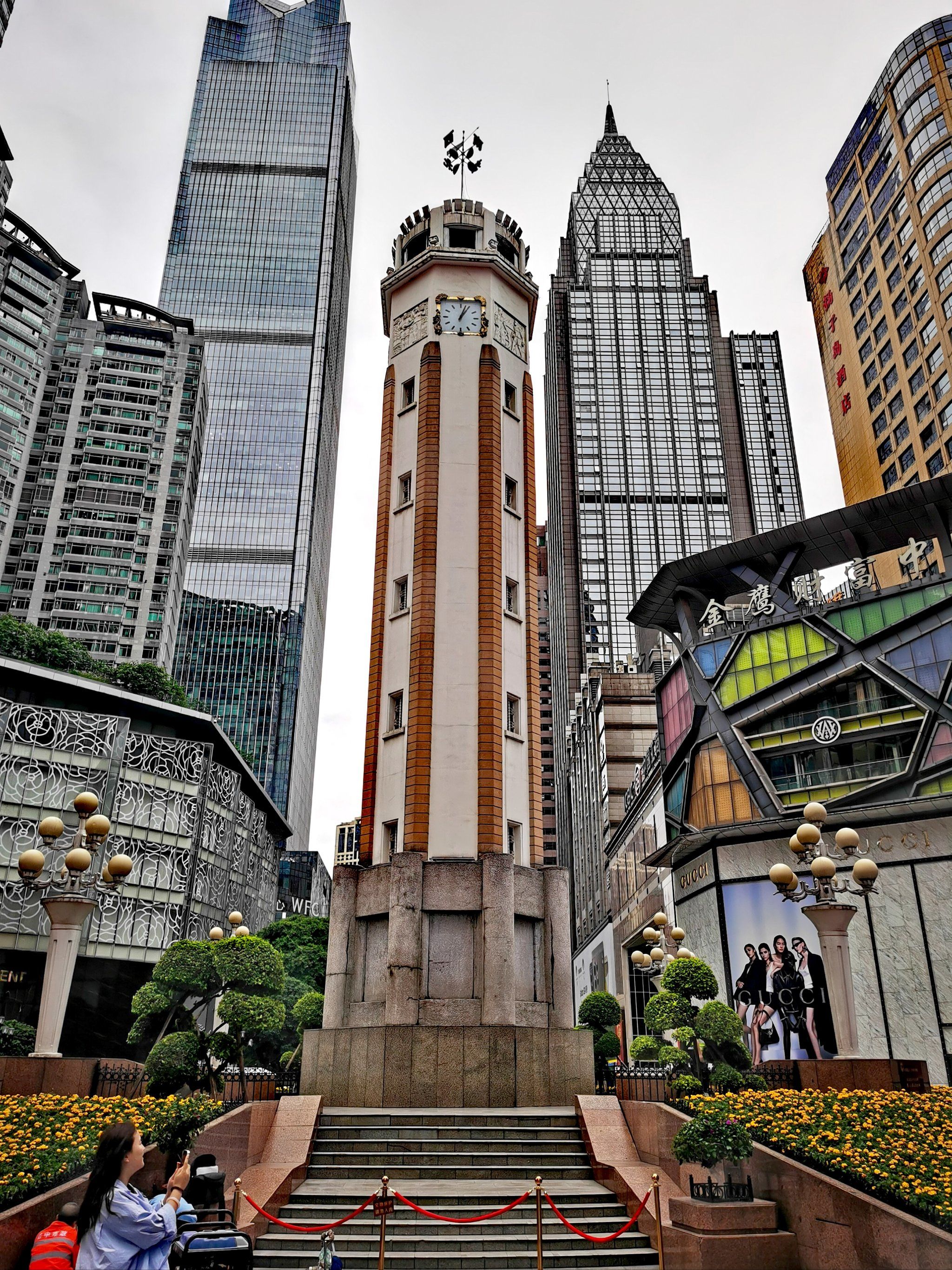 重庆解放碑,地标性建筑物,纪念那些革命英烈