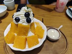 蓝莓芒果雪花冰-必点海鲜·海肠捞饭大王(滨江道店)