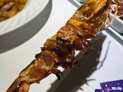 烤深海大虎虾-开海·红岛海鲜虾水饺(石老人店)