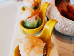 菠菜蟹黄大虾干蒸-五号茶居·新派粤菜·岭南五号酒店(沿江中路店)