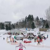 一定要带宝贝体验一下滑雪的快乐哦~