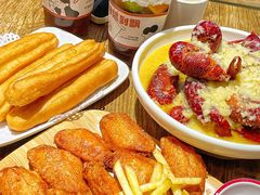 鸡翅薯条-叶派龙虾•招牌香辣蟹·海鲜(中海国际店)