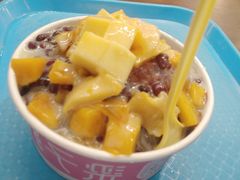 鲜芒果红豆炼乳刨冰-梁子刨冰王(鞍山西道店)