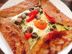 鸡蛋蘑菇熏肉荞麦可丽饼-RAC BAR(安福路店)