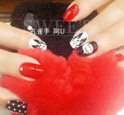 -孔雀手美甲美睫护理