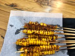 烤玉米粒-长青菠菜面·烧烤