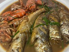 家烧黄鱼烩海鲜-良师门滨海人家·海鲜·家常菜(滨海城店)
