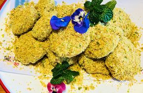 Wheat-Scented Glazed Eggplant Rolls