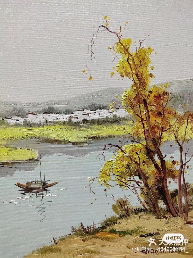 李少健老师油画里诗意的世外桃源