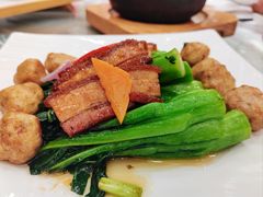 菜心烧肉炒鲮鱼球-广州酒家(昌岗地铁站店)