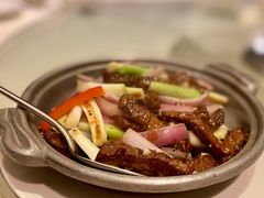 铁板黑椒牛柳丝-利苑酒家(宜安广场店)