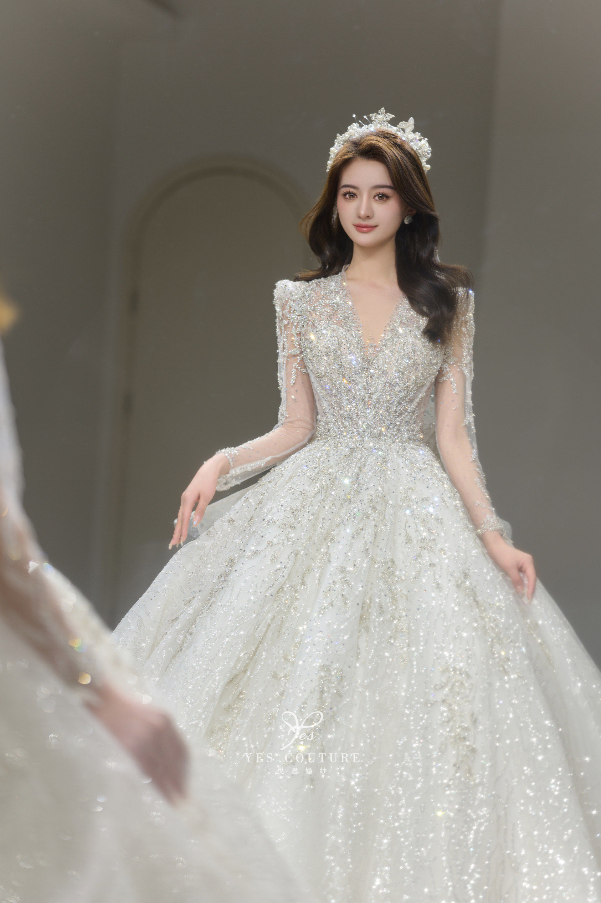 吹爆!全网都在找的皇后领婚纱在这里 喜欢皇后领婚纱的姐妹看这