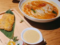 吉利素扒冬阴功古法手工面-汝是素•文创素食馆(金月湾店)